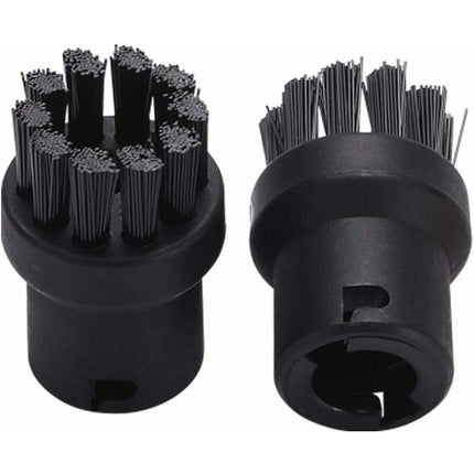 Brass Wire ROund Brush Set For Karcher Sc1 Sc2 Ctk10 Ctk20Sc3 Sc4 Sc5 Steam Cleaner (2 Black, 2 Yellow).