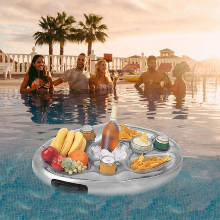 Floating Pool Cup Holder Inflatable Pool Float For Beach Inflatable Jacuzzi Mattress Pool Inflatable Glass Holder Pool.