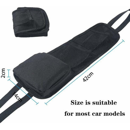 Seat Side Organizer, Storage Bag, Phone Holder, Mesh Pocket For All Front Passenger Car Seats For Cars, Trucks.