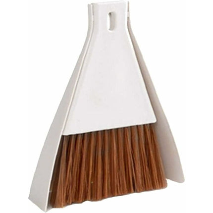 1Set Mini Dustpan Brush Sets, Cleaning Brush For Table, Desk, Countertop, Keyboard, Car, Camping (Beige).