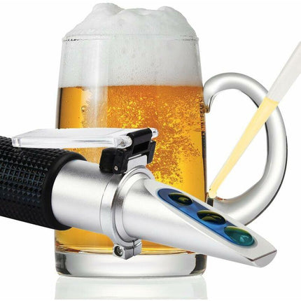 Brix Refractometer, Beer Wort Refractometer, Dual Scale – Specific Gravity 1.000–1.120 And Brix 0–32%, Replaces.