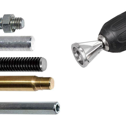 External Chamfer Deburring Tool For Drill Bit, Burr Removal Bit Quickly Repairs DAmaged Metal External Chamfer.