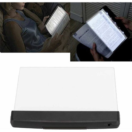 LED Reading Lamp Night Light Wedge Book Eye Care Portable Bookmark Light Bright Book Board For Reading In Bed, Car.