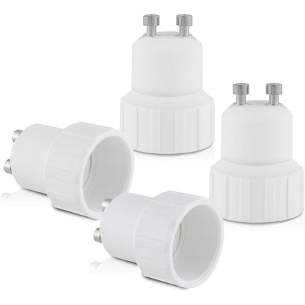 4X Socket Adapter - Gu10 To E14 Socket Converter - Bayonet Base Lamp Holder Adapter For LED Halogen Bulb.
