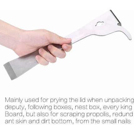 Stainless Steel Beekeeping Scraping Knife Propolis Scraper Beehive Cleaning Tool For Beekeepers.
