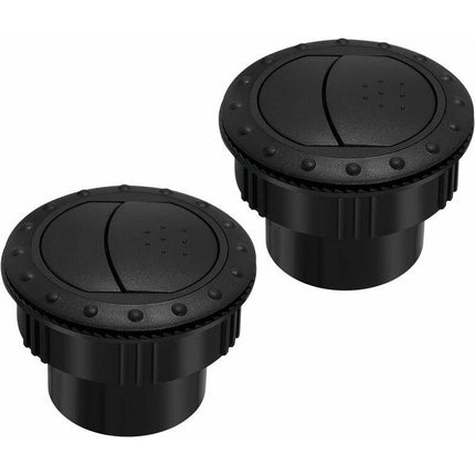 60Mm Car Interior Heater Vent Cover DAshboard Air Vent Deflector Side ROof Air Black Vent Outlet ROund Louvered DAsh.