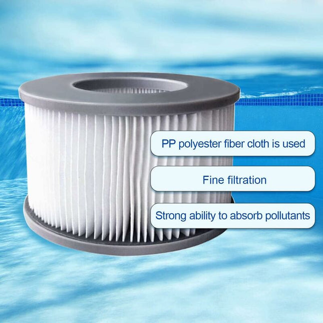 2 Pack Replacement Filters For Mspa Fd2089 - Cartridge Pump For Swimming Pools, Hot Tubs And Spas.