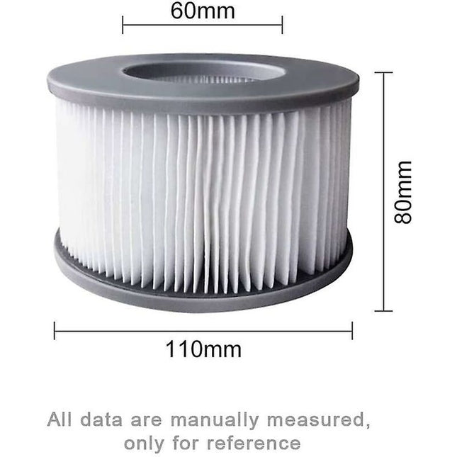 2 Pack Replacement Filters For Mspa - Cartridge Pump For Swimming Pools, Hot Tubs And Spas.