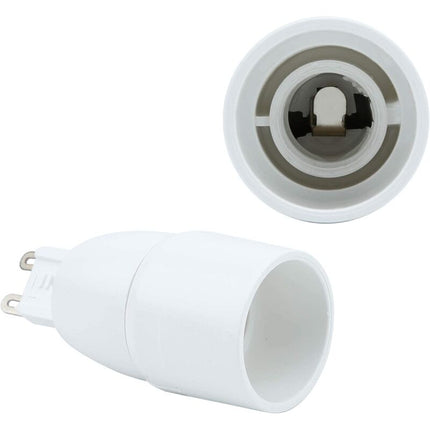 4X Lamp Socket Adapter G9 To E14 In White - 4 pcs Set Reformatting Converters For Lamp Sockets For Incandescent, LED,.