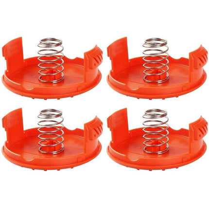 4 pcs Spool Caps + 4 pcs Springs Replacement Parts Accessories Compatible With Black+Decker Rc-100-P String Trimmers.