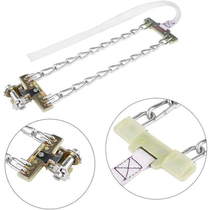 Tire Anti-Skid Chain, 3 pcs Steel Anti-Skid Chain For Car Snow Mud Chain(235-265Mm).