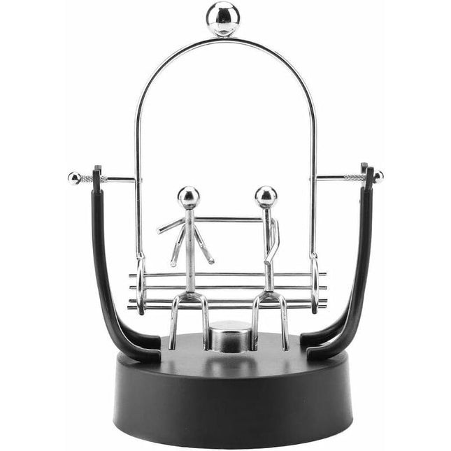 Electronic Perpetual Motion Shake Wiggle Device Swinging Balance Bicycle Physics Science Desk Toy.