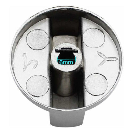 Parts Universal Metal Control Knobs Gas Stove Knob 6Mm Universal Control Knobs Stove Knob For Gas Stove Cooker Oven Hob.