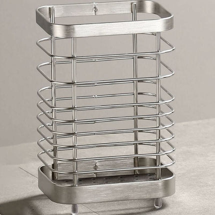 Stainless Steel Kitchen Utensil Holder, Cutlery Holder, Utensil Rack, Countertop Organizer, Restaurant Accessories.