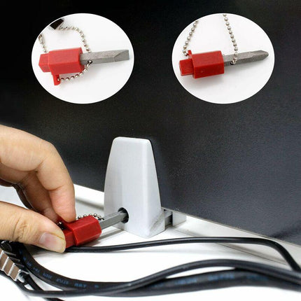 Universal Cross Wrench, Practical 4-Way Multifunctional Wrench, Silver Control Cabinet Key, Used For Water And.