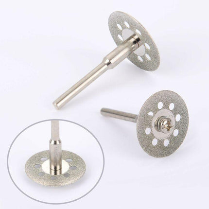 12 Pack 22Mm Mini Perforated Diamond Cutting Discs, Cutting Wheels, Shanks Ann Arbor.