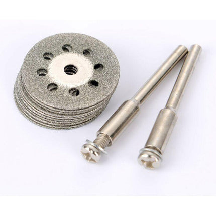 12 Pack 22Mm Mini Perforated Diamond Cutting Discs, Cutting Wheels, Shanks Ann Arbor.