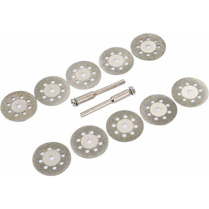 12 Pack 22Mm Mini Perforated Diamond Cutting Discs, Cutting Wheels, Shanks Ann Arbor.