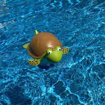 Premium Floating Pet Chlorine Dispenser For Chemical Tablets Compatible With 3" Tabs Bromine Holder (Turtle).