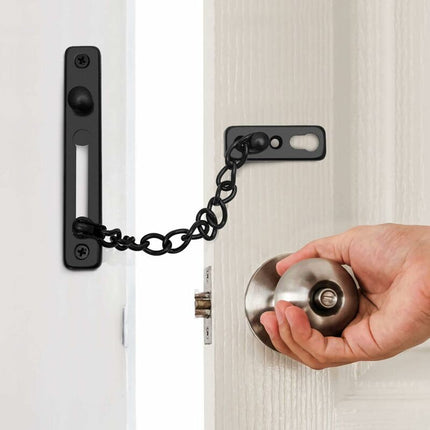 2 pcs Door Lock Chain With Screws, Anti-Theft Security Door Lock Chain For Interior Door Home Security.