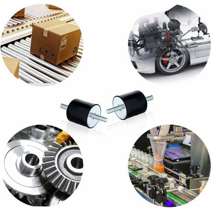 Rubber Mounts M8X23 Anti-Vibration Isolator Isolation Shock Absorber Absorption Bracket With Threaded Bolt Silent Block.