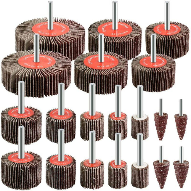 20 pcs Abrasive Wheel 80 Grit Flap Disc For Brush Sanding Drill Accessories Polishing Wood Metal.