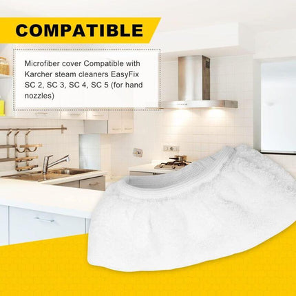 8 pcs Microfiber Cloths For Kärcher(Compatible With), Hand Nozzle Cloths Accessory For Steam Cleaners Sc 1, 2, 3, 4, 5.