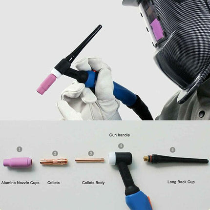Tig Welding Accessories Wp-26 Argon Arc Welding Equipment Adapter Sleeve Shell Ceramic Nozzle For Tig Welding Gun.