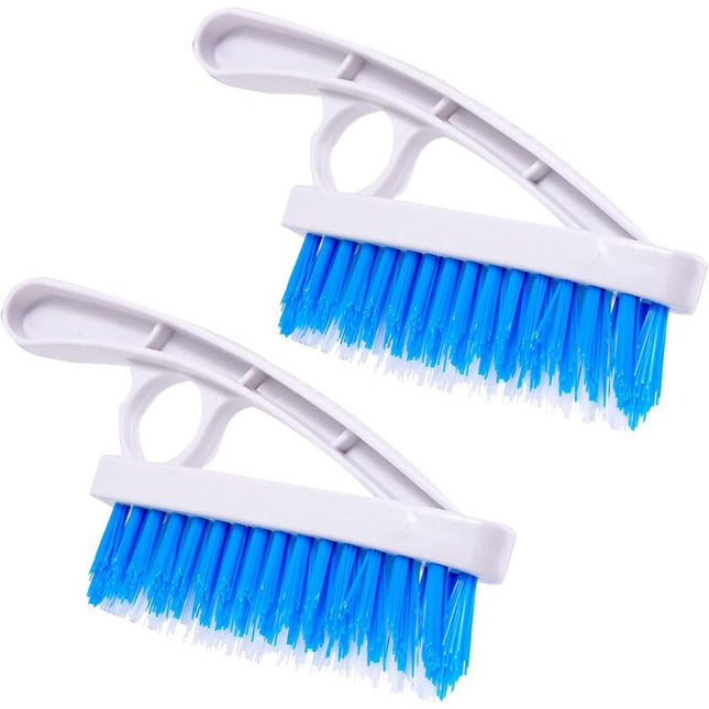2 Pack Grout Scrub Brush - Stiff Nylon Bristle Scrub Brush For Bathtub, Shower - Floor Grout & Tile Cleaning Brush For.