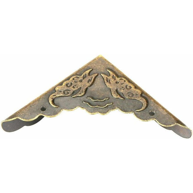12 pcs Vintage Corner Decor Protector Iron Decorative Corner Protector For Wooden Box Border.