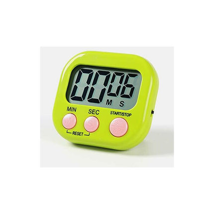 Magnetic Kitchen Timer With Large Lcd Display, Timers For Cooking, Study, Loud Alarm And Countdown Green.