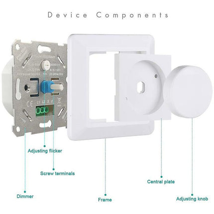 Light LED Dimmer Switch,220-240V 5-200W Smart Button Switches And Dimmers Light LED Dimmer Switch.