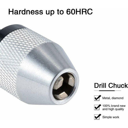 Quick Change Keyless Drill Chuck With 0.3-6.5Mm Hex Shank.