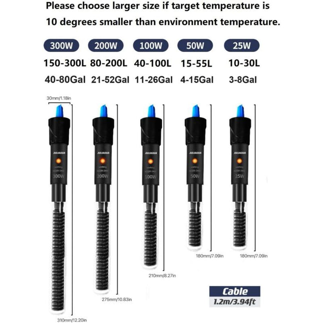 Classic Aquarium Heater For Fish Tank And Turtle 50W (Y1-50W).