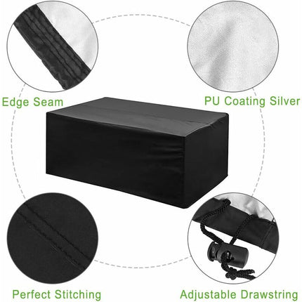 Garden Furniture Cover 210T Polyester Waterproof Anti-Uv Tarpaulin, Protective Cover For Tables, Chair, Sofa (200 160.