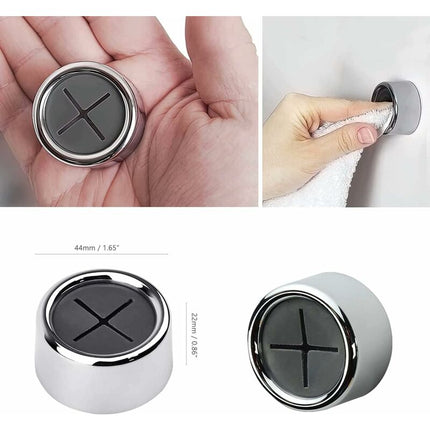 6 Pack Dishcloth Holders, ROund Self Adhesive Hooks, Kitchen Hooks, Suction Cup Towel Rack For Bathroom, Wardrobe And.