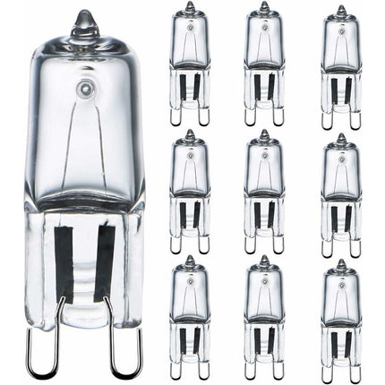 G9 Bulb 42W (44W) Dimmable Warm White 2800K, G9 Halogen Bulbs For Indoor Lighting 230V G9 Capsule Bulbs, Pack Of 10.