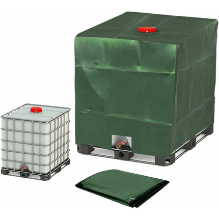 1000L Ibc Tank Cover, Water Tank Cover, Tank Protective Cover, Dustproof Tank Cover, Green 120 X 100 X 116 Cm.