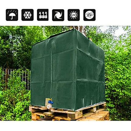 1000L Ibc Tank Cover, Water Tank Cover, Tank Protective Cover, Dustproof Tank Cover, Green 120 X 100 X 116 Cm.