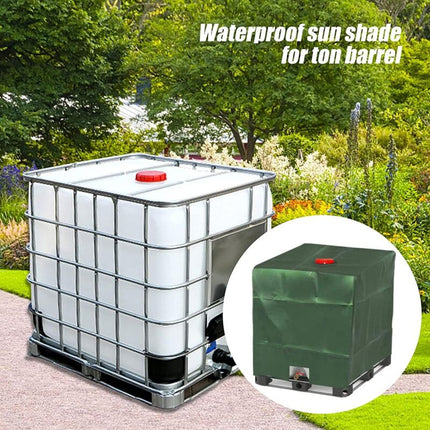 1000L Ibc Tank Cover, Water Tank Cover, Tank Protective Cover, Dustproof Tank Cover, Green 120 X 100 X 116 Cm.