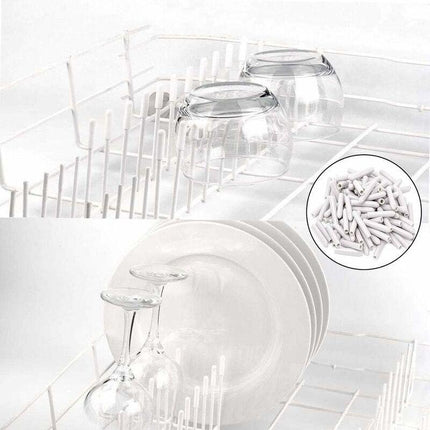 120 Pieces Dishwasher Caps, Inner Diameter 3Mm Pvc Protective Cover, Dish Basket, 325Mm (White).