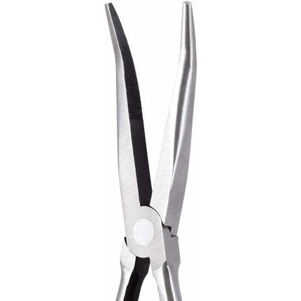 25 Degree Angled Long Nose Pliers - 11" - Long Reach - Jaws.