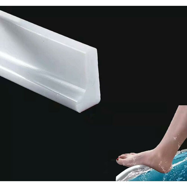 2M/78In Silicone Shower Threshold Water Barrier, Wet ROom Floor Water Barrier, Bathroom Water DAm, Shower Sealing.