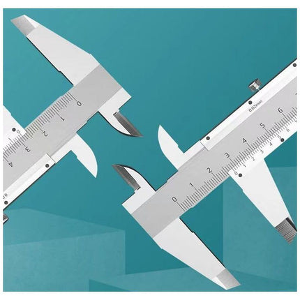 Stainless Steel Analog Vernier Caliper 150Mm / 0.02Mm High Precision Micrometer Tool With Depth, Inside And Outside.