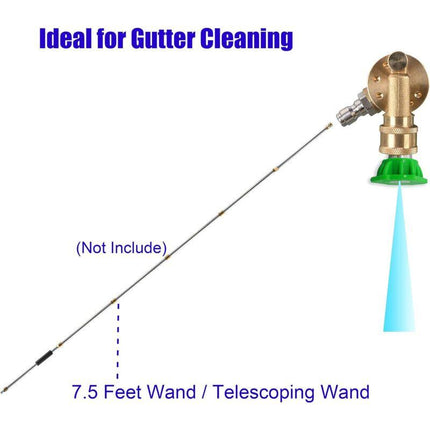 DAily Swivel Coupler Tool For Pressure Washer Tips Gutter Cleaner Attachment 1/4 Inch Quick Disconnect 240 Degree 4500.