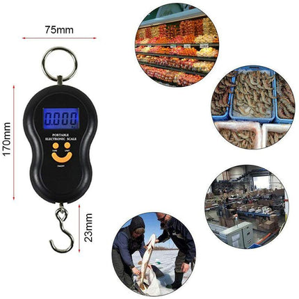 Luggage Scale Fishing Scale Hanging Scale Electronic Scale Maximum 50 Kg For Fishing, Suitcase Scale, Travel, Home Use,.
