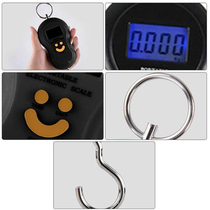 Luggage Scale Fishing Scale Hanging Scale Electronic Scale Maximum 50 Kg For Fishing, Suitcase Scale, Travel, Home Use,.