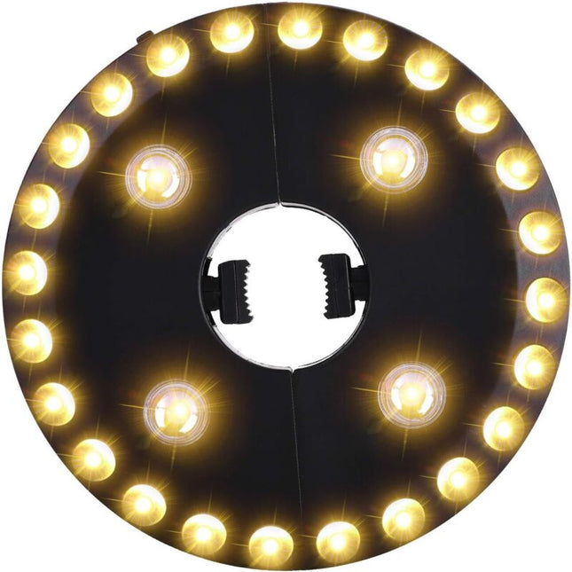 Patio Umbrella Light Warm White, 3 Brightness Modes, 28 LED Lights At 200 Lumens, 4 Aa Batteries Operated, For Patio.