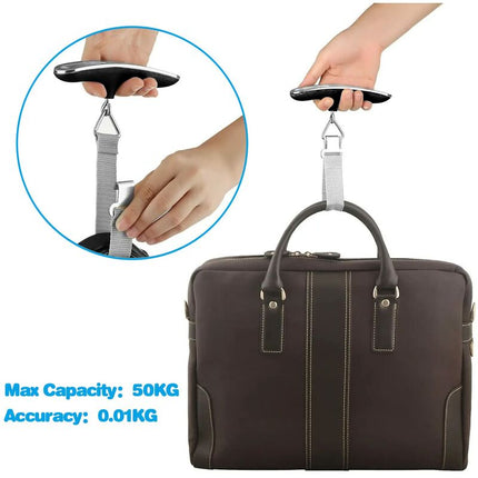 Travel Luggage Scale, Portable Digital Luggage Scale Max 50Kg/110Lb (Lb,G,Oz,Kg) Scale With Hook For.