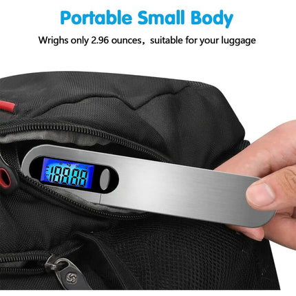 Travel Luggage Scale, Portable Digital Luggage Scale Max 50Kg/110Lb (Lb,G,Oz,Kg) Scale With Hook For.